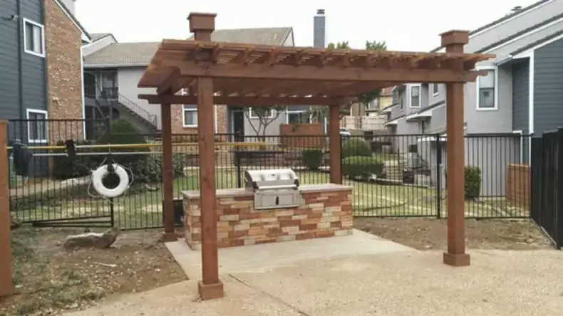 Completed exterior construction work at a multifamily property